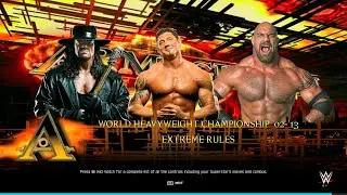 WWE 2K25 FULL MATCH - Undertaker vs. Batista vs. Goldberg - 3 LEGENDS 1 WINNER