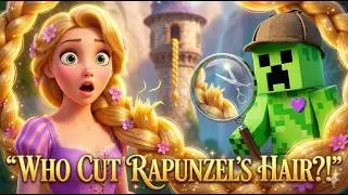 Creeper Detective & Rapunzel 👑 Who Cut Her Magic Hair? | 3D Fairy Tale