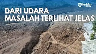 Dari Udara Terlihat Penyebab Akses Evakuasi Longsor Cisarua Terhambat