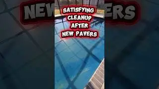 Satisfying Vacuum After Paver Install. #diy #swimmingpool #pool