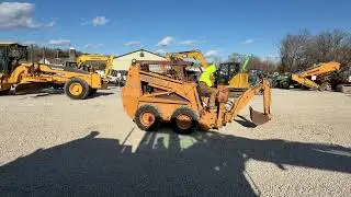 217987 Case 1845C Skid Steer with Backhoe Attachment