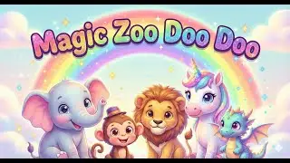 🎵 Magic Zoo Doo Doo | Fun Animal Song for Kids 🦁🦄 | Baby & Toddler Music