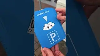 Немец🇩🇪 учит американцев🇺🇸 парковаться с синим парковочным диском &laquo;Parkscheibe&raquo; в Ландштуле, Герм...