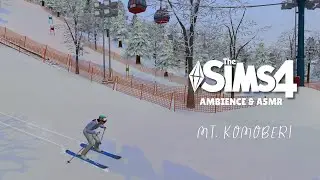 Mt. Komoberi ❄️ Ambience | The Sims 4 Snowy Escape Relaxing Sounds & ASMR, No Talking
