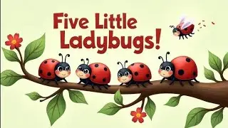 #Five Little Ladybugs - Number Counting - Learn 1 - 5
