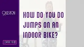 How to do jumps in an indoor cycling workout with practice track on a spin bike