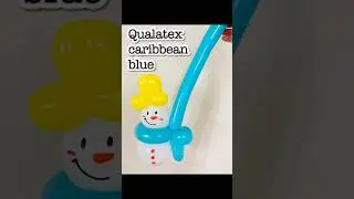 Qualatex balloon 🩵 caribbean blue #balloonkanesan #balloon #バルーンアートかねさん