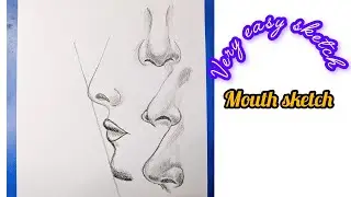 How To Drow with Mouth sketch step by step 