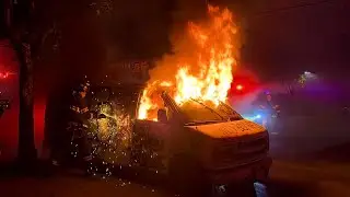 FDNY Bronx 10-24 Box 2318 Car Wash Van Fire