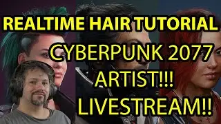 (Tutorial) CP2077 Artist demonstrates UE5 realtime hair pipeline - PART 10