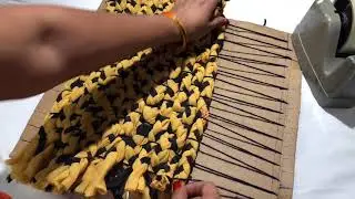 बिना सिले बनाए किसी भी कपडे से door mat /floor mat