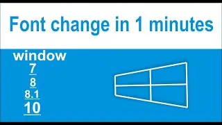 window font changer
