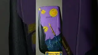 starry night #art #shortvideo #drawing #acrylicpainting #starryangelinaedwardsongs #starrynights