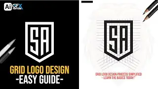 Stunning Geometric Letter Logo | Easy & Professional Grid Logo Tutorial