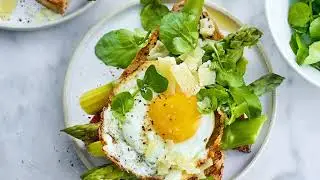 Tartine oeuf au plat et asperge | Recette gourmande