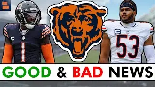 Today&rsquo;s Chicago Bears Injury News Is GOOD & BAD Before The Eagles Game