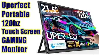 Uperfect 21 inch PORTABLE 120HZ Touch Screen IPS Gaming Monitor UNBOXING and Review #wisebuyreviews