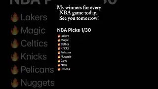 NBA Predictions for January 30th! (Predicting every NBA game) #nba #basketball