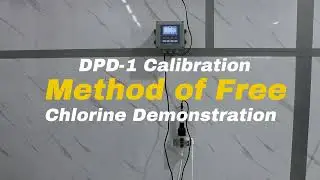 How to use DPD-1 method to calibrate the free chlorine sensor?