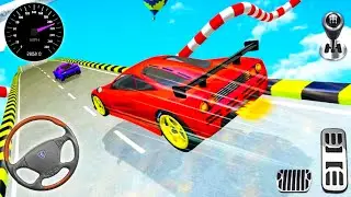 CRAZY CAR STUNT GAME - Impossible Car Stunt Offline Game - Android Gameplay