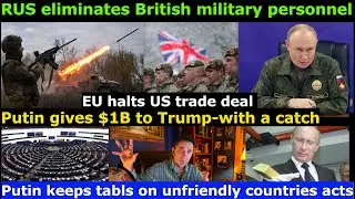 RUS strikes Ukr HDQRS, British mercs eliminated. Putin keeps tabs on enemies. Putin offers Trump $1B
