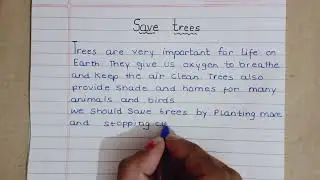 Save trees essay easy and short essay writing English 