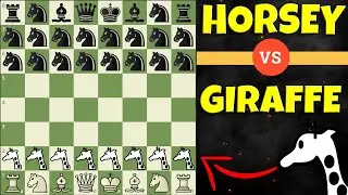 Giraffe vs Pony Army battle using Fairy Stockfish