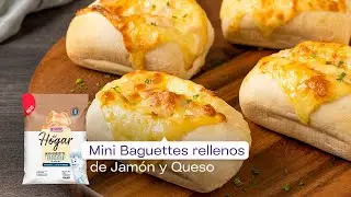 Receta de Mini Baguettes rellenos de Jam&oacute;n y Queso