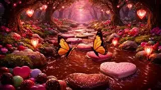 Calming Instrumental Background Music 🍫 Valentine&rsquo;s Day Chocolate River to Work, Study or Relax