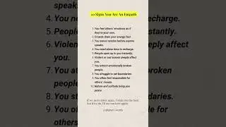 10 Signs You Are An Empath #shorts #empath #psychology #humanbehaviour #facts