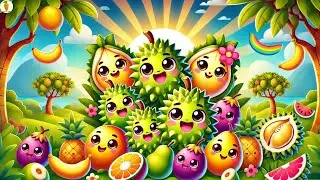Durian Fruit  - Fun and Educational Kids' Song | Cuteni Song For Kids - Fruit Paradise #music #song