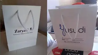 How to make a paper gift bag - Shopping bag craft ideas