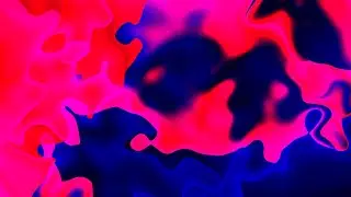 🎬 4K Заставка Экрана – Абстрактная Неоновая Жидкость Розового и Глубокого Синего Цвета (Без Звука)