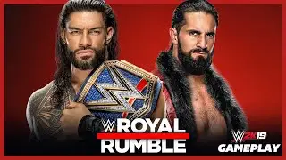 HUGE REF BUMP! Roman Reigns vs Seth Rollins - Royal Rumble 2022 - WWE 2K19 Gameplay