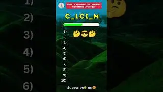Guess the 10 periodic table words by missing letters quiz 🤔 Part 3