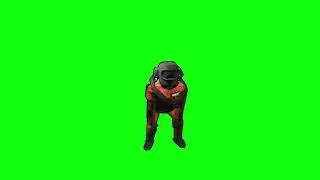 Lethal Company Employee Twerk Green Screen (Chroma Key)