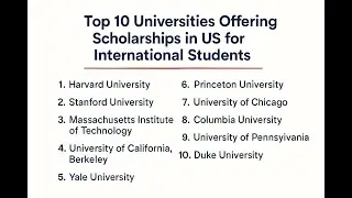Top 10 Universities Offering Scholarships in the USA for International Students 2026