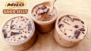MEMBUAT DESSERT SIMPLE DAN ENAK !!! MEMBUAT MILO SAGO JELLY