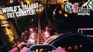 Iron Rattler (World's TALLEST Tilt Coaster) On Ride POV! - Six Flags Qiddiya City