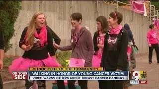 Walking in honor of young cancer victim