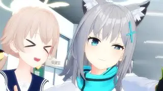 Shiroko x Hifumi - 会いにKiTE! | Blue Archive MMD #shiroko #hifumi #bluearchive #mmd
