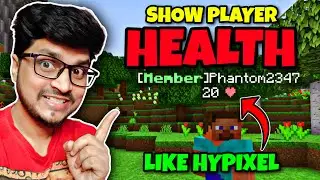 Как отобразить здоровье игрока над головой, как Hypixel в Minecraft | Как отобразить сердца
