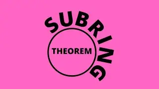 The Subring Theorem | Abstract Algebra