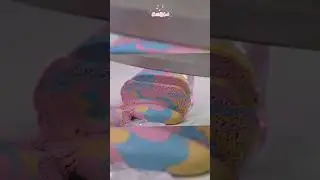 Crunch outside, squish inside 😌✨ #ASMR #Satisfying #Shorts #IceCut #ClayCore #OddlySatisfying