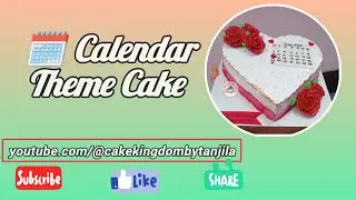 ক্যালেন্ডার ডিজাইন কেক ll Calendar Theme  Cake  ll How To Make Calendar Theme Cake 2025 in Bangla