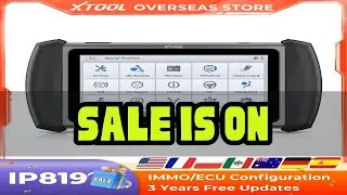 XTOOL Inplus IP819 V2.0 Diagnostic Tool ECU Coding VAG Guided Bi-directional Automotive Scanner Key