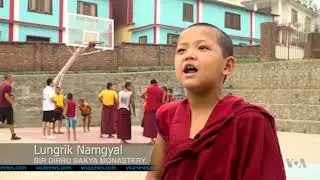 Buddhist Monks in India Take to Basketball