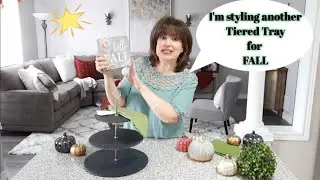 *NEW* HOW TO STYLE A TIERED TRAY FOR FALL  | FALL DECOR 2021