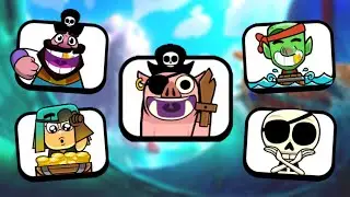 ALL Pirate Emotes In Clash Royale!