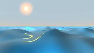 WATER VIDEO BACKGROUND - TWO - CARTOON SEA OR FANTASY OCEAN - NO COPYRIGHT, FREE DOWNLOAD